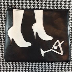 Cute Black Zippered Pouch/Clutch